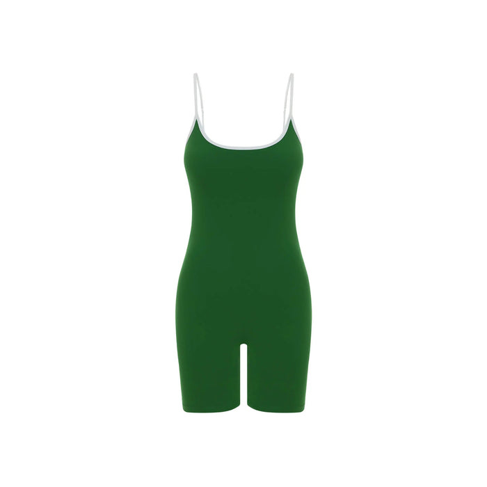 Gia Onesie - Green/White