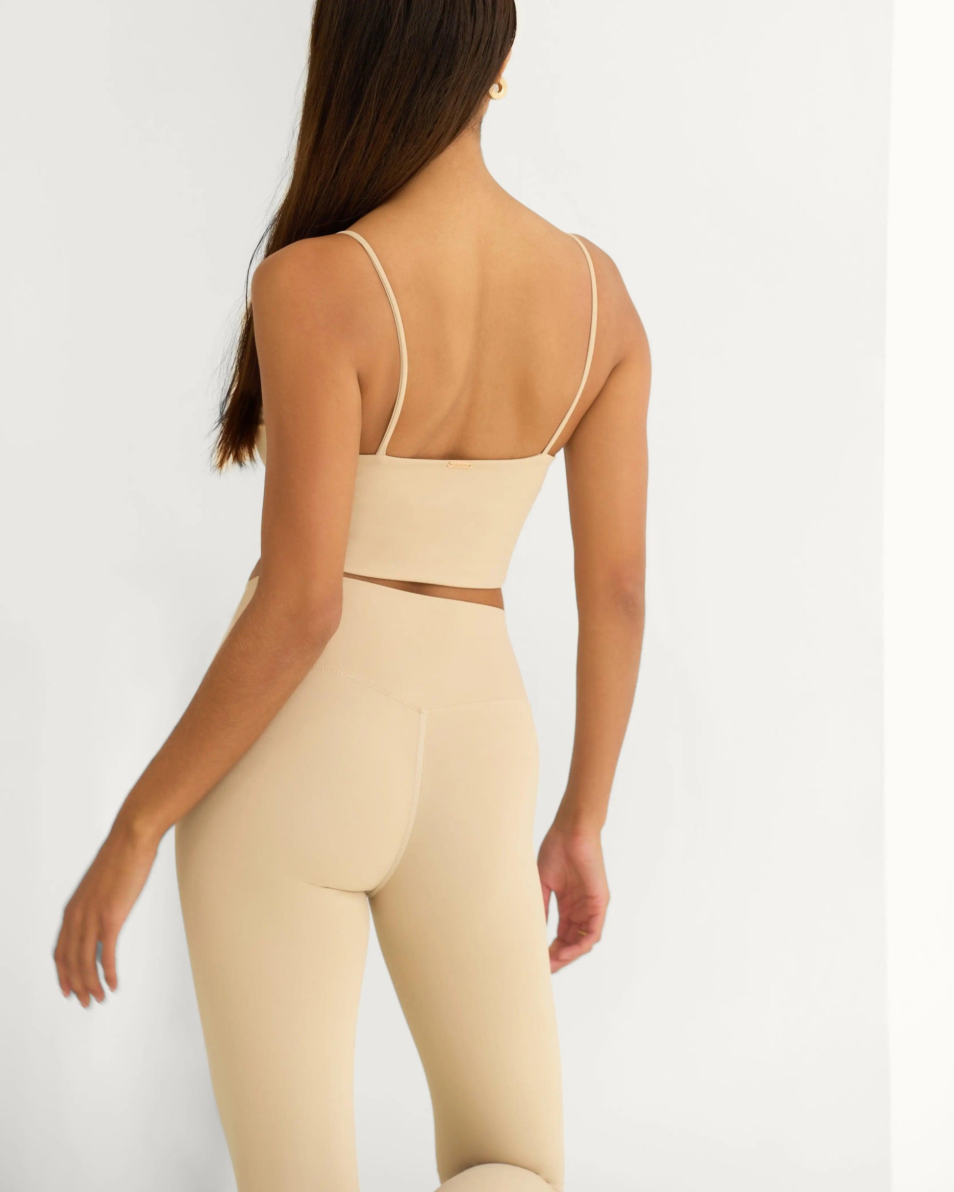 Brielle Leggings - Cream - Amadawear.ae