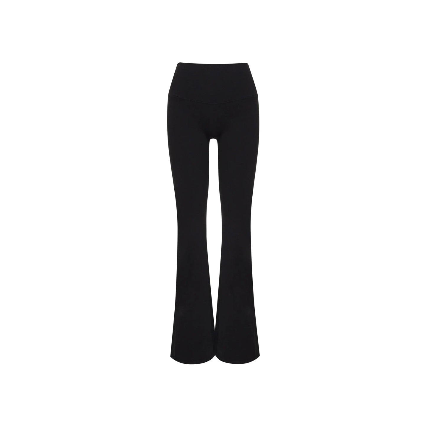 Lia Scrunched Flare Leggings - Black