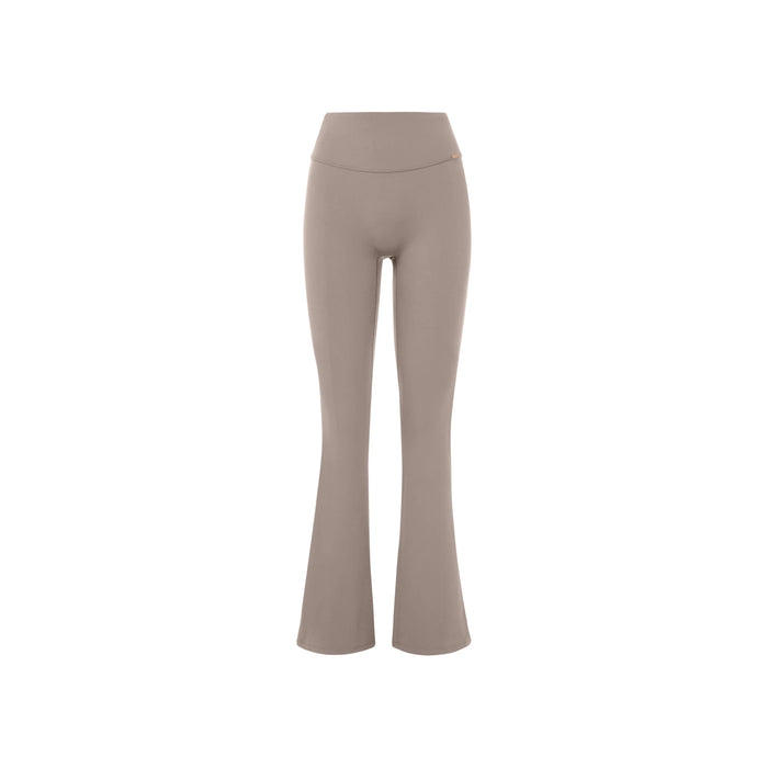 Lia Scrunched Flare Leggings - Nude