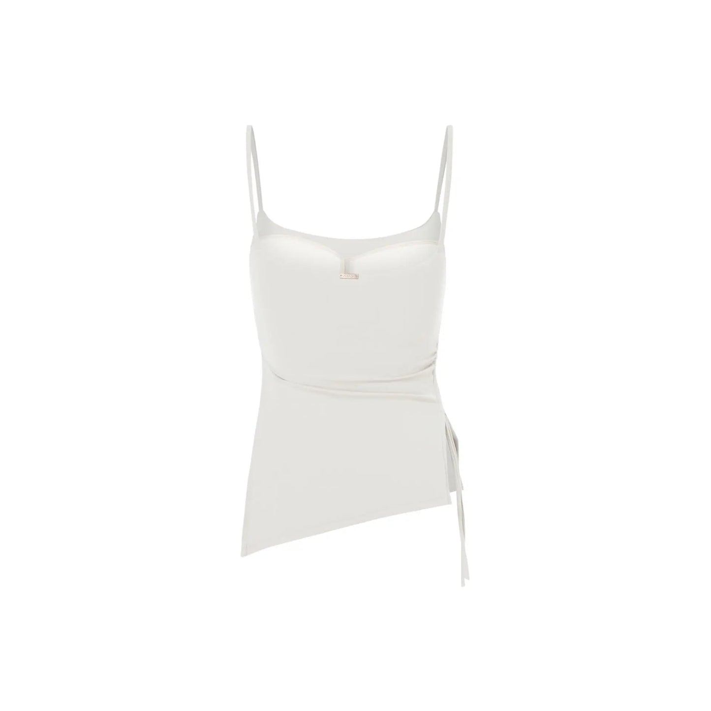 Mira Asymmetric Top - Ivory AMADAWEAR