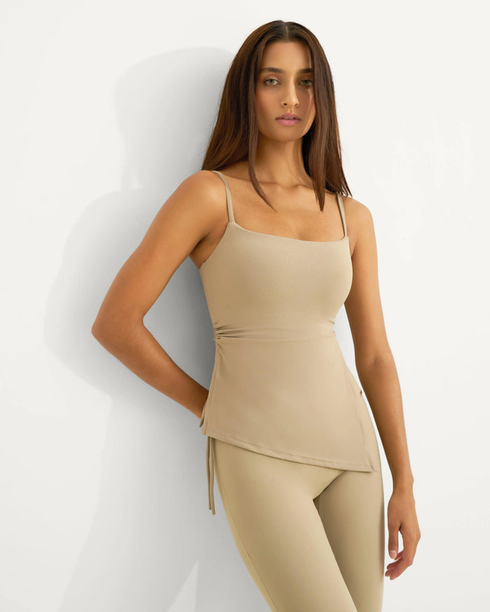 Mira Asymmetric Top - Nude